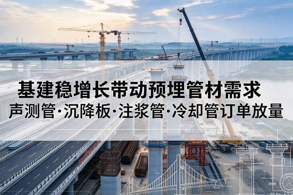 泗水基建稳增长带动预埋监测管材需求，声测管、沉降板、注浆管订单持续放量